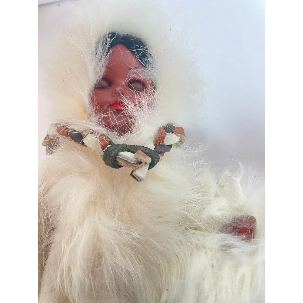 Vintage Inuit Eskimo Doll Pair 11